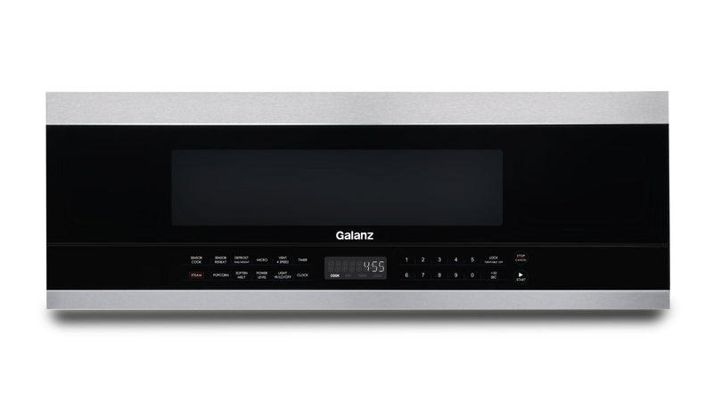 Galanz 1.2 Cu. Ft. Low-Profile Over-the-Range Microwave - GLOMJK12S2SWZ-10 | Four à micro-ondes à hotte intégrée à profil bas Galanz de 1,2 pi³ - GLOMJK12S2SWZ-10/AC | GLOMJK1S