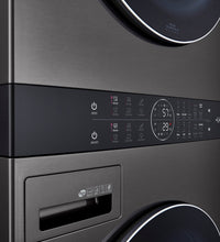 LG WashTower™ with 5.2 Cu. Ft. Washer and 7.4 Cu. Ft. Gas Dryer - WKGX201HBA | Tour de lavage WashTowerMC de LG avec laveuse de 5,2 pi³ et sécheuse à gaz de 7,4 pi³ - WKGX201HBA | WKGX201H