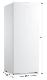 Midea 6.9 Cu. Ft. Convertible Upright Refrigerator-Freezer - MRU07B3AWW  | Appareil vertical convertible de réfrigérateur à congélateur Midea de 6,9 pi³ - MRU07B3AWW  | MRU073WW