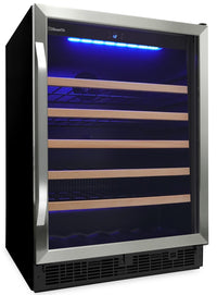 Silhouette Stilton 5.7 Cu. Ft. 50-Bottle Under-Counter Wine Cellar - SWC057D1BSS - Beverage Centre in Stainless Steel