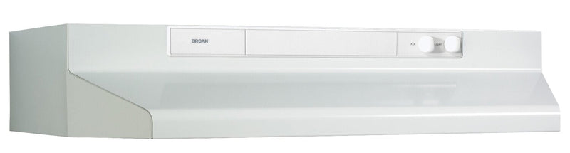 Broan 30" Under-Cabinet Range Hood - BU330WW - Range Hood in White on White 