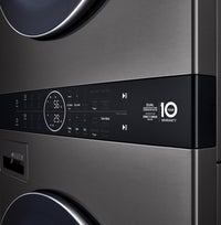 LG WashTower™ with 5.2 Cu. Ft. Washer and 7.2 Cu. Ft. Heat Pump Ventless Dryer - WKHC202HBA | Tour de lavage WashTowerMC de LG avec laveuse de 5,2 pi³ et sécheuse de 7,2 pi³ avec pompe à chaleur sans de conduit de ventilation - WKHC202HBA | WKHC202H