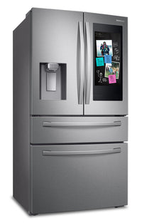 Samsung 28 Cu. Ft. 4-Door French-Door Refrigerator with Family Hub™ - RF28R7551SR/AC | Réfrigérateur 4 portes Samsung 28 pi³ à portes françaises avec portail Family HubMC – RF28R7551SR/AC | RF28R75S