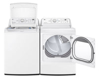 LG 5.8 Cu. Ft. Top-Load Washer and 7.3 Cu. Ft. Electric Dryer - White  |  Laveuse à chargement par le haut de 5,8 pi3 et sécheuse électrique de 7,3 pi3 de LG - blanches | LGTL7150