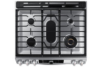 Samsung 6.5 Cu. Ft. Flex Duo™ Front-Control Dual Fuel Range - NY63T8751SS/AA - Dual Fuel Range in Fingerprint Resistant Stainless Steel