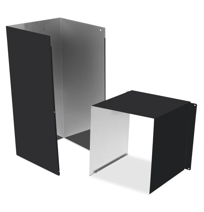 Café 12' Duct Cover Extension in Matte Black - CX12DC9SPDS | Extension de couvre-conduit Café noir mat de 12 pi - CX12DC9SPDS | CX12DC9D