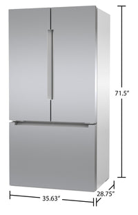 Bosch 20.8 Cu. Ft. Counter-Depth French-Door Refrigerator - B36CT81ENS | Réfrigérateur Bosch de 20,8 pi³ à portes françaises de profondeur comptoir - B36CT81ENS | B36CT8SS