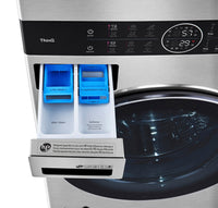 LG STUDIO WashTower™ with 5.8 Cu. Ft. Washer and 7.4 Cu. Ft. Dryer - WSEX200HNA | Tour de lavage WashTowerMC de LG STUDIO avec laveuse de 5.8 pi3 et sécheuse de 7,4 pi3 - WSEX200HNA | WSEX200H