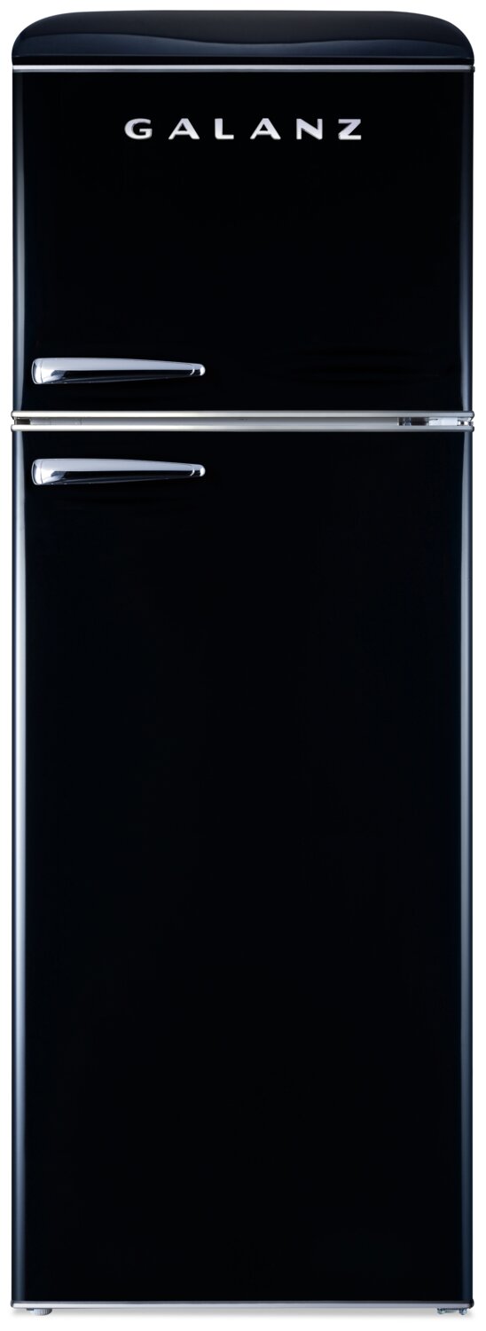 Galanz 12 Cu. Ft. Top-Freezer Retro Refrigerator - GLR12TBKEFR | Réfrigérateur rétro Galanz de 12 pi3 à congélateur supérieur - GLR12TBKEFR | GLR12TBK