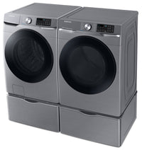 Samsung 5.2 Cu. Ft. Front-Load Washer and 7.5 Cu. Ft. Electric Dryer - Platinum | Laveuse à chargement frontal de 5,2 pi³ et sécheuse électrique de 7,5 pi³ de Samsung - platine | SAFL630P
