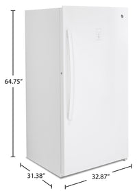 GE 17.3 Cu. Ft. Upright Freezer - FUF17SMRWW | Congélateur vertical GE de 17,3 pi3 - FUF17SMRWW | FUF17SMW