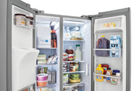 FRIGIDAIRE 22.2 CU.FT. SIDE/SIDE FRIDGE-SS 69.88" X 33"- GRSS2352AF | Réfrigérateur Frigidaire de 22,3 pi³ à compartiments juxtaposés - GRSS2352AF | GRSS235F