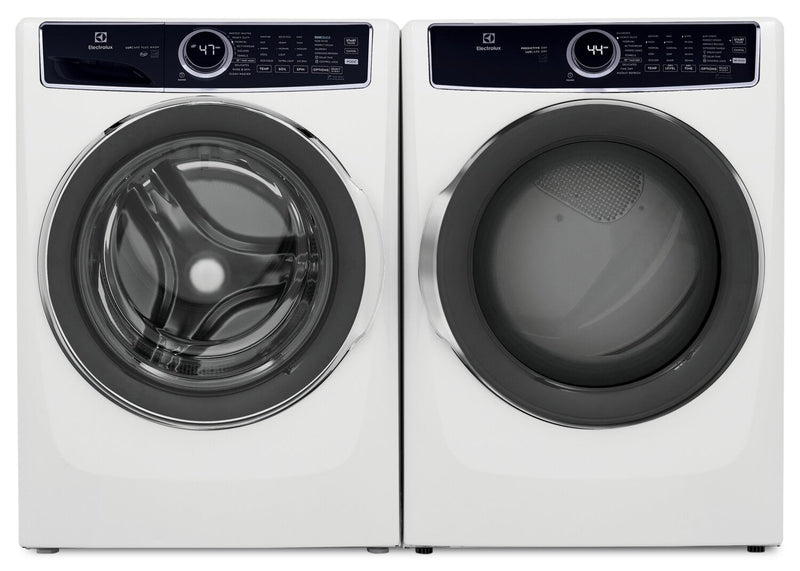Electrolux 5.2 Cu. Ft. Front-Load Washer and 8 Cu. Ft. Electric Dryer - White  | Laveuse à chargement frontal de 5,2 pi³ et sécheuse électrique de 8 pi³ de Electrolux – blanches  | ELFL753W