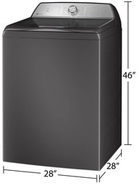 GE Profile 5.8 Cu. Ft. Top-Load Washer with Built-In Wi-Fi - PTW600BPRDG | Laveuse GE Profile à chargement par le haut de 5,8 pi³ avec Wi-Fi intégré - PTW600BPRDG | PTW600DG