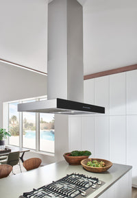 Venmar Ispira 36" Island Range Hood - ICB3I36SBB - Range Hood in Stainless Steel with Black Glass