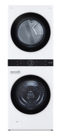 LG WashTower™ with 5.2 Cu. Ft. Washer and 7.4 Cu. Ft. Dryer - WKE100HWA |Tour de lavage WashTower<sup>MC</sup> de LG avec laveuse de 5,2 pi3 et sécheuse de 7,4 pi3 - WKE100HWA | WKE100HW