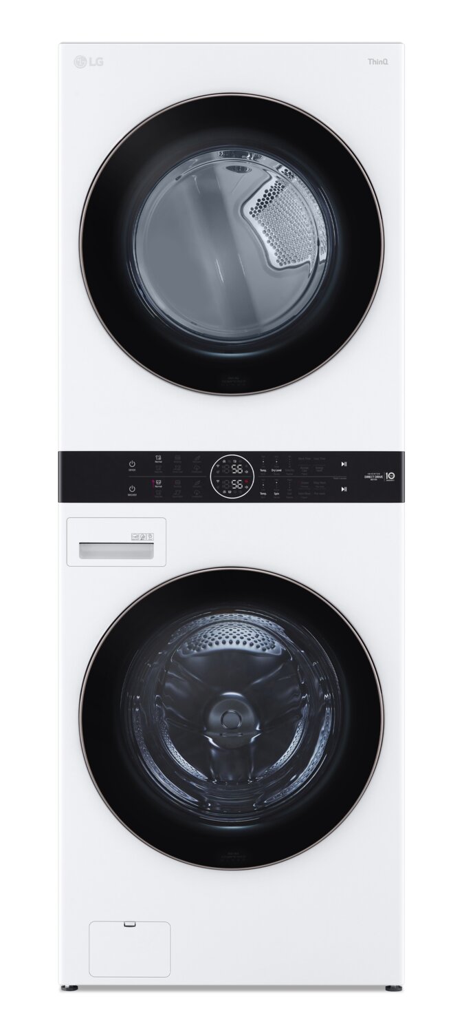 LG WashTower™ with 5.2 Cu. Ft. Washer and 7.4 Cu. Ft. Dryer - WKE100HWA |Tour de lavage WashTower<sup>MC</sup> de LG avec laveuse de 5,2 pi3 et sécheuse de 7,4 pi3 - WKE100HWA | WKE100HW