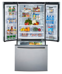 GE Profile 20.8 Cu. Ft. Fingerprint-Resistant French-Door Refrigerator - PNE21NYRKFS | Réfrigérateur GE Profile 20,8 pi³ à portes françaises, résistant aux traces de doigts - PNE21NYRKFS | PNE21NYS