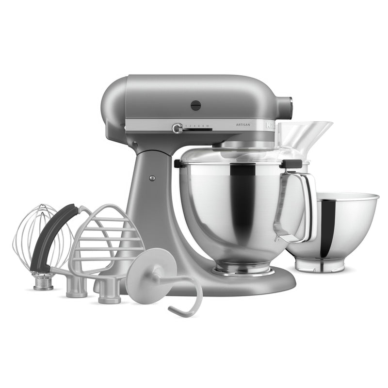 KitchenAid Artisan Series Tilt-Head Stand Mixer with Premium Accessory Pack - KSM195PSCU | Batteur sur socle à tête inclinable KitchenAid de la série Artisan avec trousse d'accessoires de qualité supérieure - KSM195PSCU | KSM9PSCU