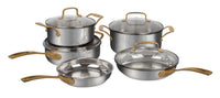 Cuisinart Metal Expressions 9-Piece Stainless Steel Cookware Set - 71-9BGDC | Batterie de cuisine 9 pièces Cuisinart de la série Metal Expressions en acier inoxydable - 71-9BGDC | 719BGDCS