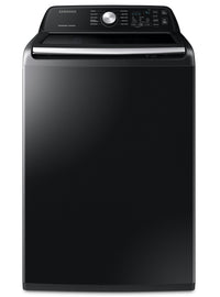 Samsung 5.2 Cu. Ft. Top-Load Washer and 7.4 Cu. Ft. Electric Dryer - Black | Laveuse à chargement par le haut de 5,2 pi³ et sécheuse électrique de 7,4 pi³ de Samsung - noires | SATL3400