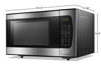 Danby 0.9 Cu. Ft. Countertop Microwave - DBMW0924BBS | Four à micro-ondes de comptoir Danby de 0,9 pi3 – DBMW0924BBS | DBMW092S