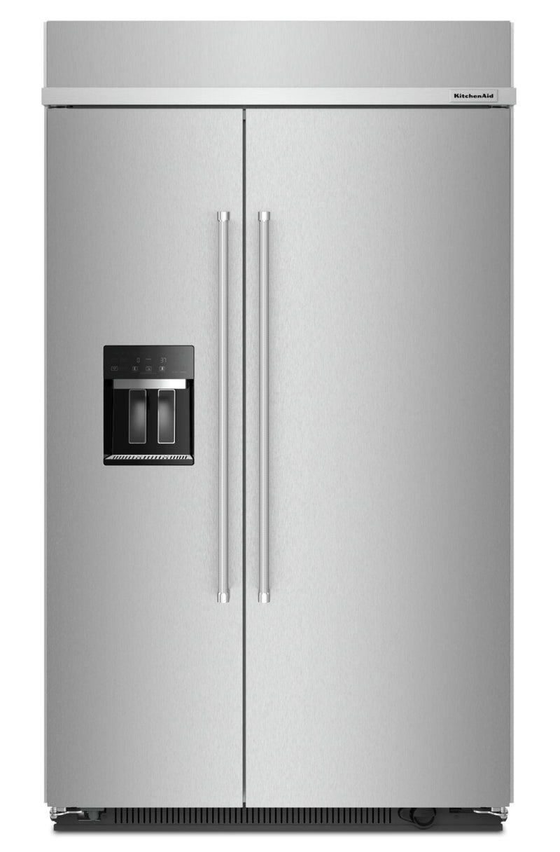 KitchenAid 29.4 Cu. Ft. Built-In Side-by-Side Refrigerator - KBSD708MPS | Réfrigérateur encastré KitchenAid de 29,4 pi³ à compartiments juxtaposés - KBSD708MPS | KBSD70PS