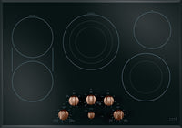 Café Knob Kit in Brushed Copper for Electric Cooktop - CXCE1HKPMCU | Trousse de poignées Café cuivre brossé pour surface de cuisson électrique - CXCE1HKPMCU | CKCE1HCU