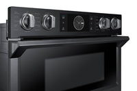 Samsung 30" Microwave Combination Wall Oven with Flex Duo™ – NQ70M7770DG/AA - Double Wall Oven in Black Stainless Steel