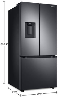 Samsung 22.1 Cu. Ft. French-Door Refrigerator - RF22A4221SG/AA | Réfrigérateur Samsung de 22,1 pi³ à portes françaises - RF22A4221SG/AA | RF22A42G