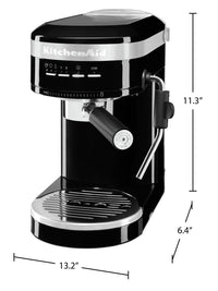KitchenAid Metal Semi-Automatic Espresso Machine - KES6503OB | Machine à espresso semi-automatique KitchenAid en métal - KES6503OB | KES6503B