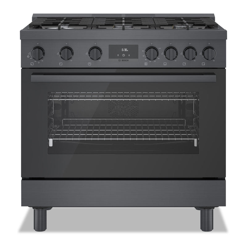 Bosch 800 Series 3.4 Cu. Ft. Industrial-Style Freestanding Gas Range - HGS8645UC | Cuisinière à gaz amovible Bosch de série 800 de 3,4 pi3 de style industriel - HGS8645UC | HGS8645U