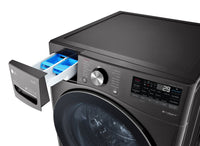 LG 5.2 Cu. Ft. AI Front-Load Washer with TrueSteam® - WM4100HBA | Laveuse IA LG à chargement frontal de 5,2 pi3 avec technologie TrueSteamMD – WM4100HBA | WM4100HB