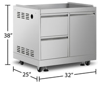 Thor Kitchen 32" Outdoor Barbecue Grill Cabinet - MK03SS304 | Armoire pour barbecue gril Thor Kitchen de 32 po pour l’extérieur - MK03SS304 | MK03SCAR