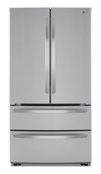 LG 26.9 Cu. Ft. 4-Door French-Door Refrigerator - LMWS27626S - Refrigerator in Smudge Resistant Stainless Steel