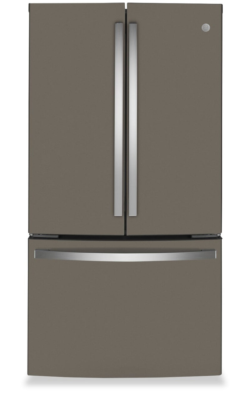 GE 23.1 Cu. Ft. Counter-Depth French-Door Refrigerator - GWE23GMNES  | Réfrigérateur GE de 23,1 pi³ à portes françaises de profondeur comptoir - GWE23GMNES  | GWE23GES