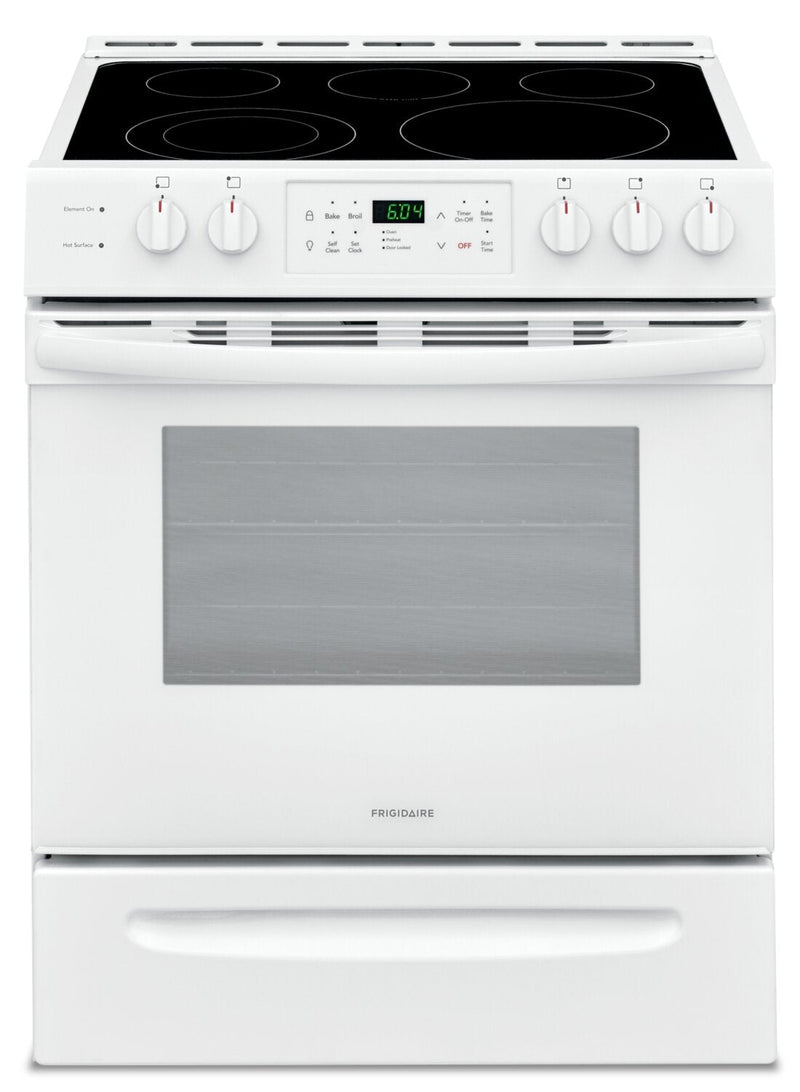 Frigidaire 5.0 Cu. Ft. Front-Control Freestanding Electric Range – CFEH3054UW - Electric Range in White