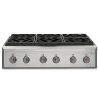 Café Handle and Knob Set for 36" Range in Brushed Black - CXPR6HKPMBT | Ensemble de poignées et de boutons Café noir brossé pour cuisinière de 36 po - CXPR6HKPMBT | CXPR6HBT