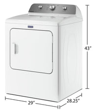 Maytag 7 Cu. Ft. Gas Dryer with Wrinkle Prevent - MGD4500MW | Sécheuse à gaz Maytag de 7 pi³ avec prévention des plis - MGD4500MW | MGD4500W