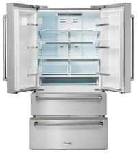 Thor Kitchen 22.5 Cu. Ft. Counter-Depth French-Door Refrigerator - TRF3602 | Réfrigérateur Thor Kitchen de 22,5 pi³ à portes françaises de profondeur comptoir - TRF3602 | TRF3602S