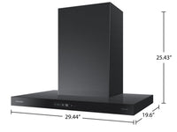 Samsung Bespoke 30" 7 Series Smart Chimney Range Hood - NK30CB700W33AA  | Hotte cheminée intelligente Bespoke de Samsung 30 po de série 7 - NK30CB700W33AA  | NK30CB7C
