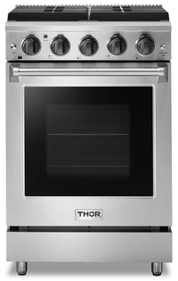 Thor Kitchen 24" 3.7 Cu. Ft. Freestanding Gas Range - LRG2401  | Cuisinière amovible à gaz 24 po Thor Kitchen de 3,7 pi³ - LRG2401  | LRG2401S