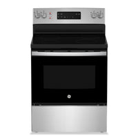 GE 5 Cu. Ft. Freestanding Electric Range with Self-Clean - JCB630SVSS  | Cuisinière électrique amovible GE de 5 pi3 avec autonettoyage – JCB630SVSS  | JCB630VS