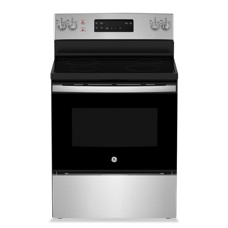 GE 5 Cu. Ft. Freestanding Electric Range with Self-Clean - JCB630SVSS  | Cuisinière électrique amovible GE de 5 pi3 avec autonettoyage – JCB630SVSS  | JCB630VS