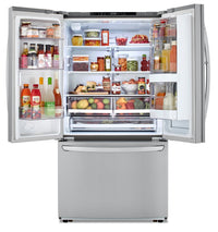 LG 23 Cu. Ft. InstaView™ Counter-Depth Refrigerator with Ice Maker - LFCC23596S | Réfrigérateur LG de 23 pi³ de profondeur comptoir avec hublot InstaViewMD et machine à glaçons - LFCC23596S | LFCC235S