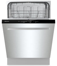 Hisense 24" Top Control Dishwasher with Pocket Handle - HUI6220XCUS | Lave-vaisselle Hisense de 24 pouces à commandes sur le dessus avec poignée encastrée - HUI6220XCUS | HUI6220S