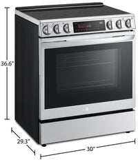 LG 6.3 Cu. Ft. Front-Control Electric Range with Air Fry - LSEL6335F | Cuisinière électrique LG de 6,3 pi3 avec commandes à l’avant et AirFry - LSEL6335F | LSEL635F