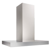 Venmar Ispira 36" Island Range Hood - ICB3I36SBS - Range Hood in Stainless Steel with Brushed Grey Glass 
