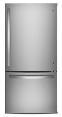 GE 24.8 Cu. Ft. Bottom-Freezer Refrigerator - GDE25EYKFS | Réfrigérateur GE de 24,8 pi³ à congélateur inférieur - GDE25EYKFS | GDE25EYS