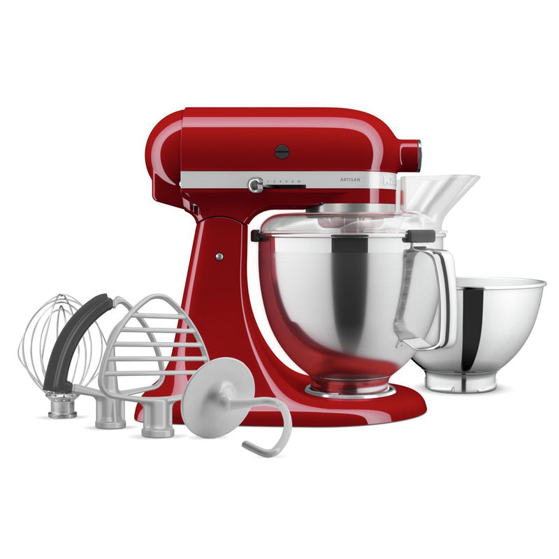 KitchenAid Artisan Series Tilt-Head Stand Mixer with Premium Accessory Pack - KSM195PSER | Batteur sur socle à tête inclinable KitchenAid de la série Artisan avec trousse d'accessoires de qualité supérieure - KSM195PSER | KSM9PSER